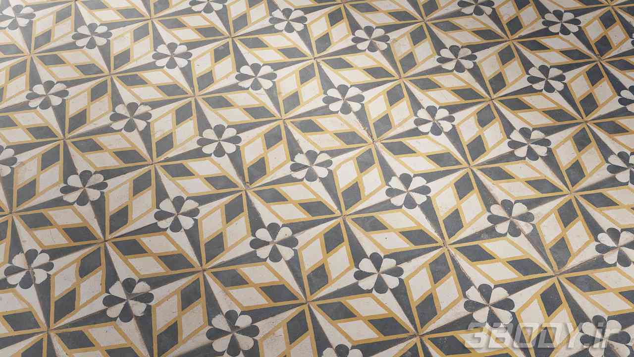 متریال کاشی کف floor tile عکس 1